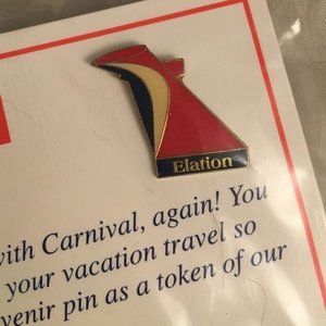 Carnival cruise line ELATION collectors pin NIP